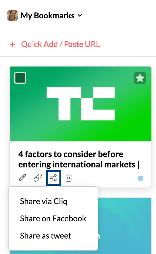 Bookmarks in Zoho Mail