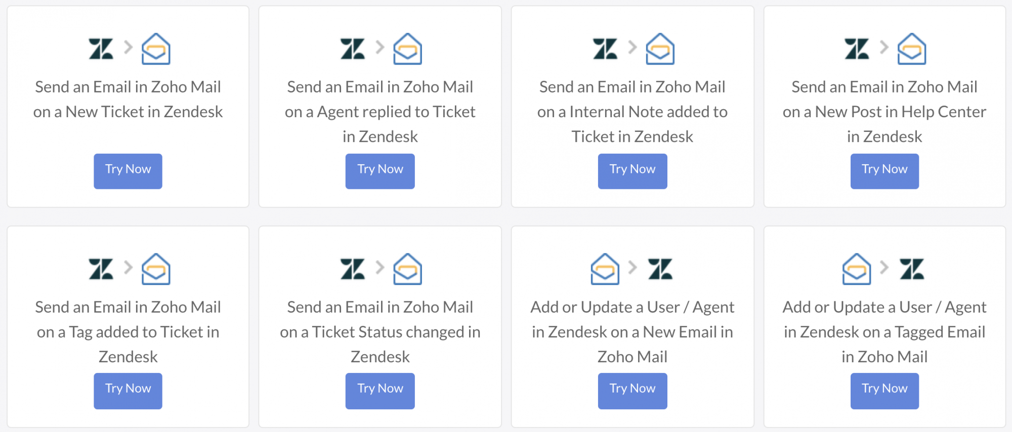 ZenDesk connector for Zoho Mail