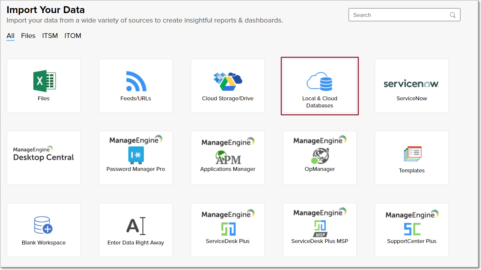 Data Import. Plus clicks