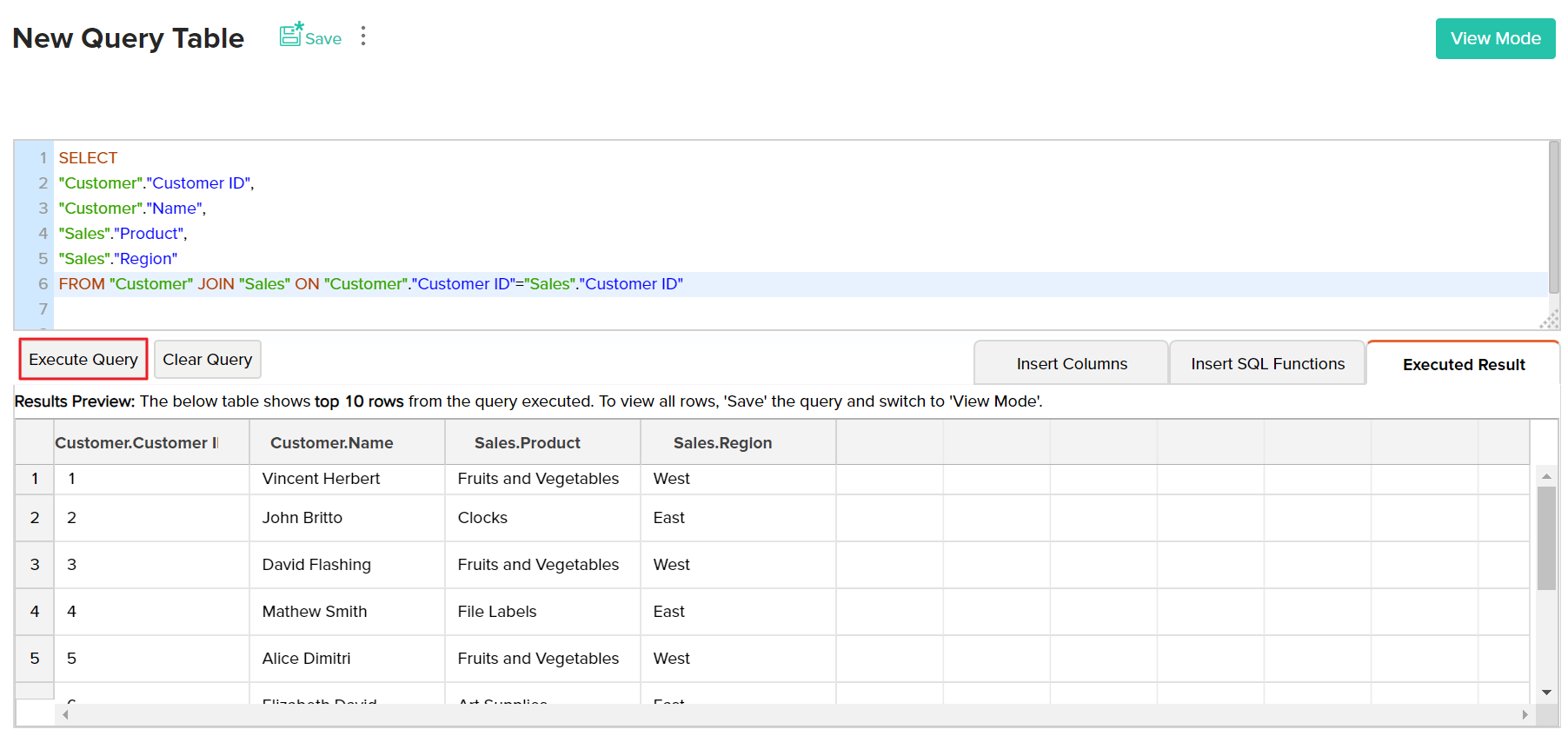 Create Queries Using Intermediary Tables