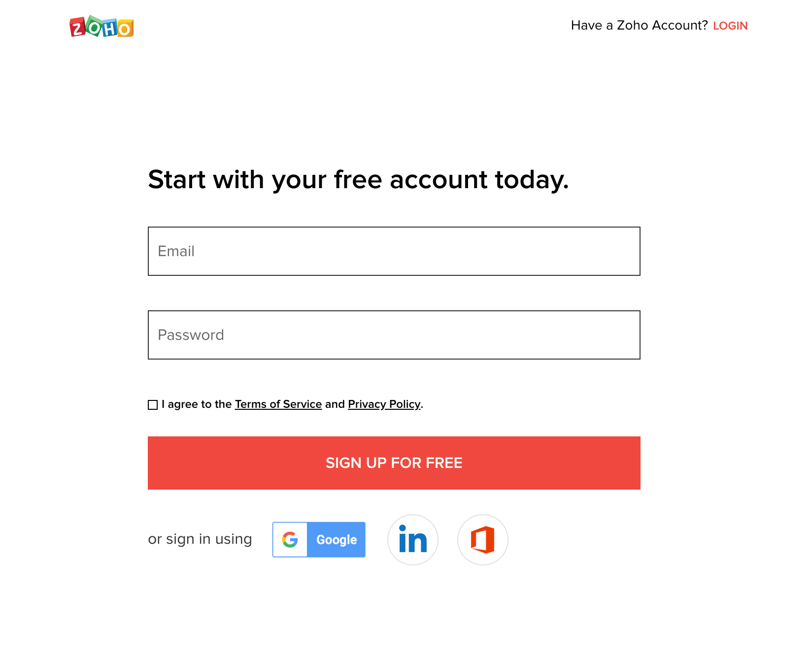 Create email account