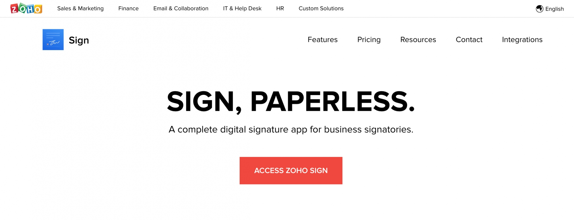 Sign, paperless. Zoho Sign - A complete digital signature app for business signatories. Access Zoho Sign now.