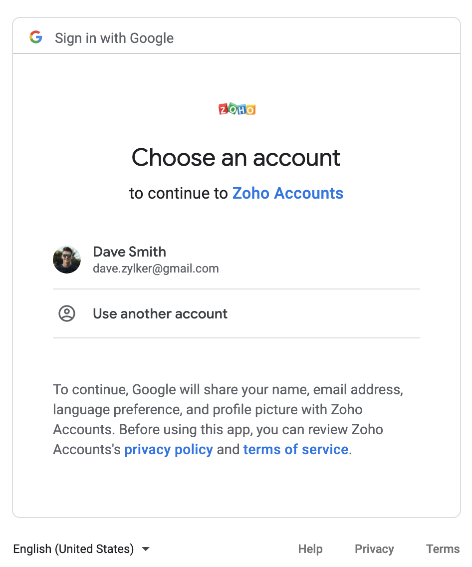 can you add zoho mail to gmail