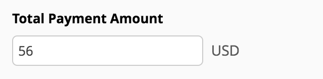 Currency field example