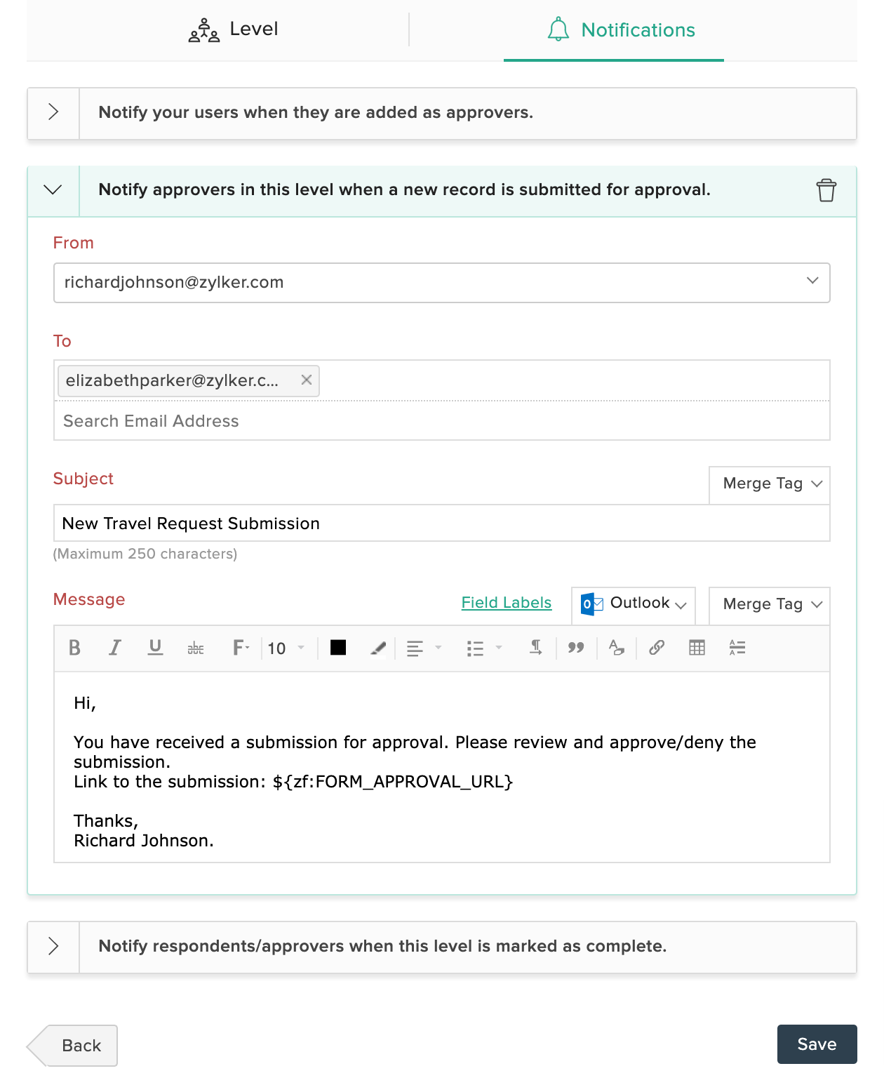 Form Approvals Zoho Forms User guide