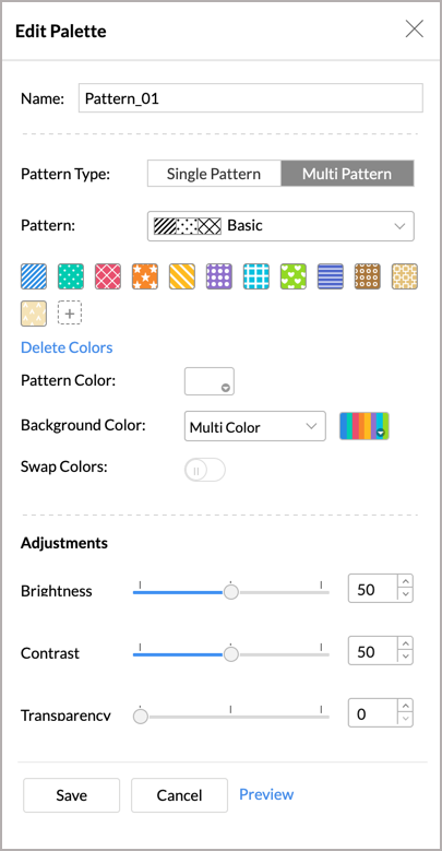 Color Palette l Advanced Analytics Help