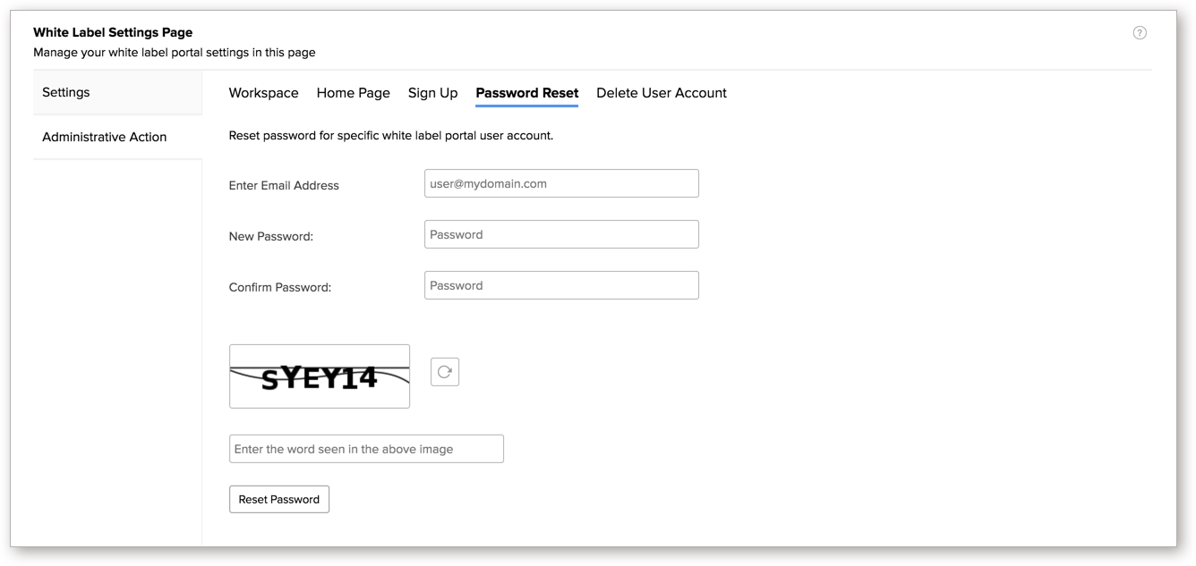 Customizing White Label Solutions | Zoho Analytics Help