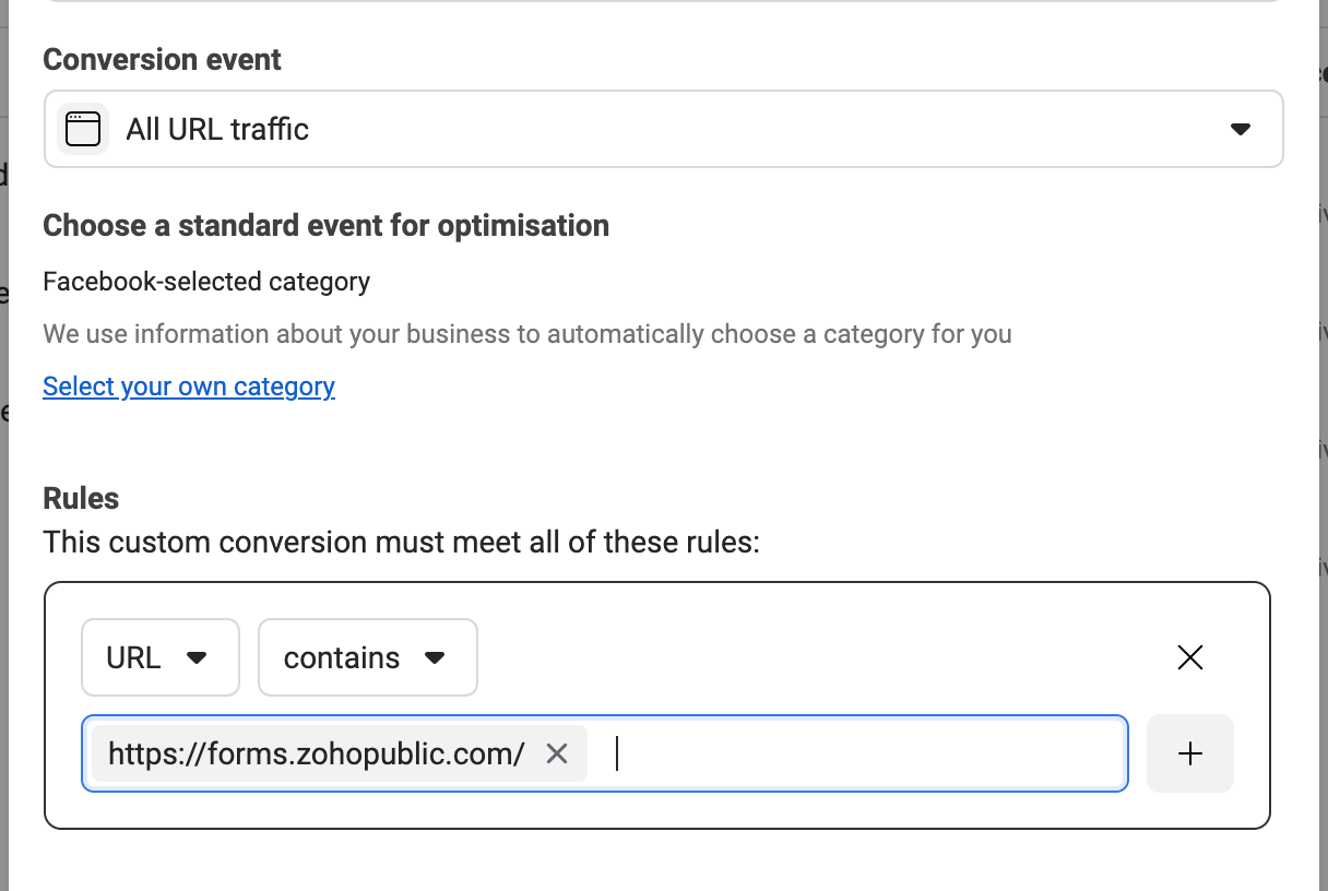 Rule configuration