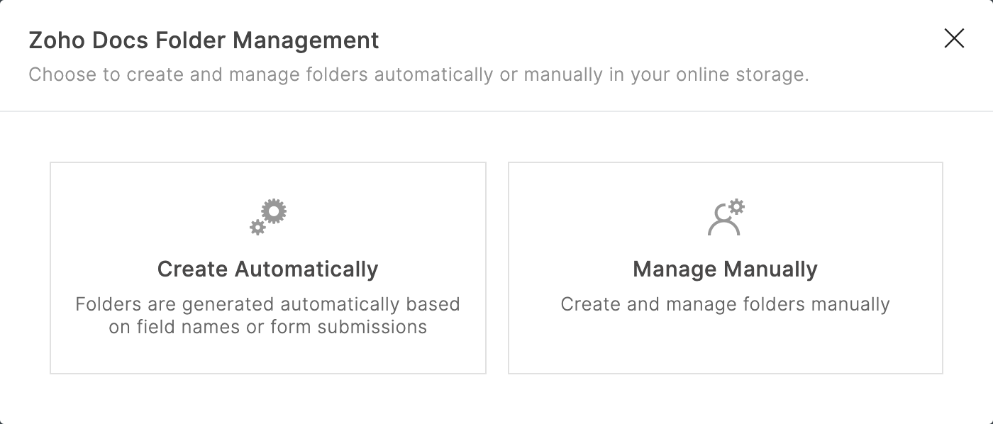Zoho Docs Folder Management