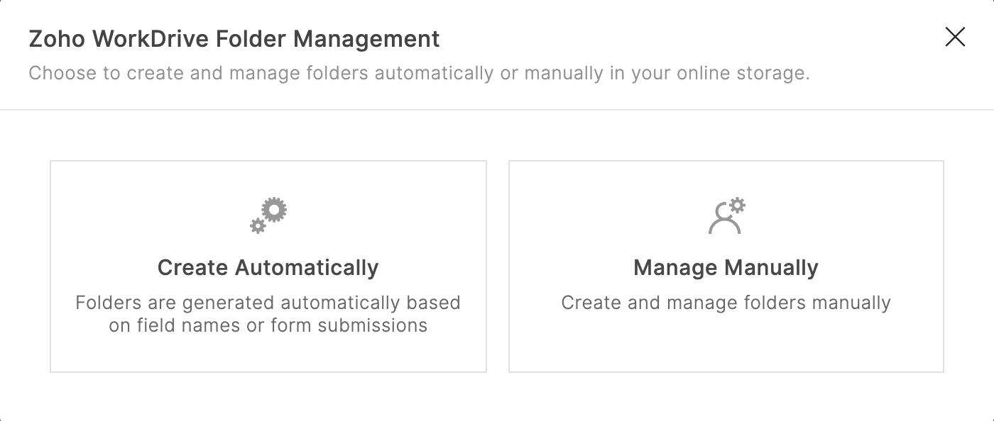 Zoho WorkDrive Folder Management