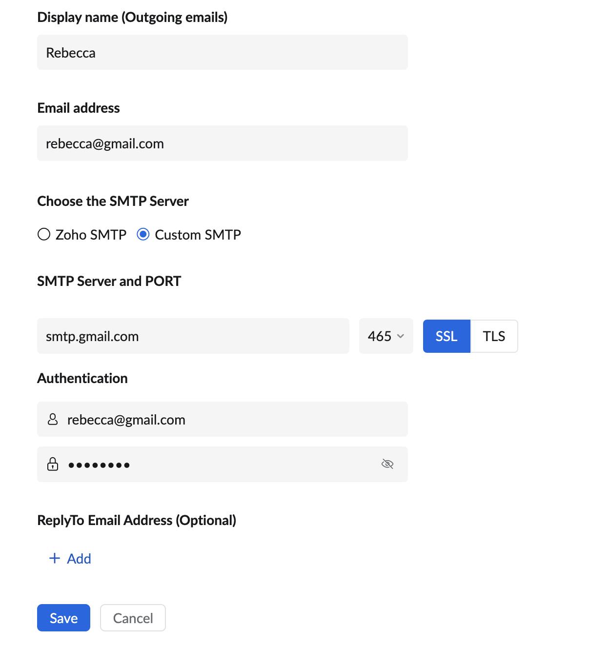 Send email from a different email address or alias Zoho Mail