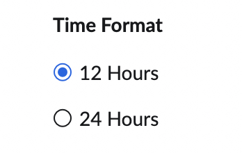 time format