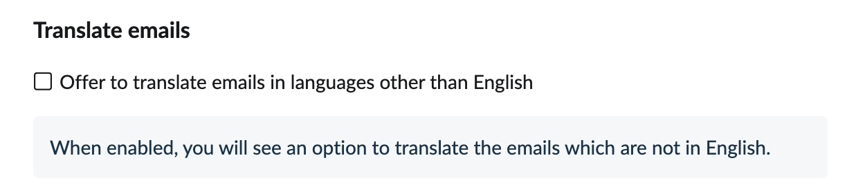 translate emails