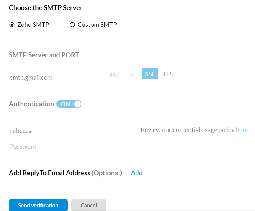zoho outlook send email into deal