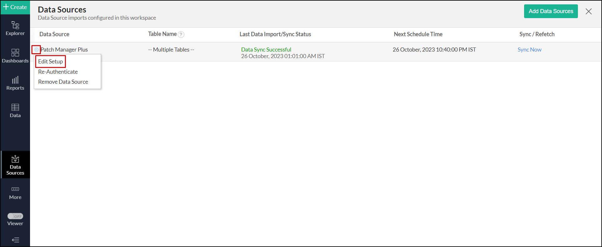 Integration with Patch Manager Plus Cloud Analytics Plus Cloud