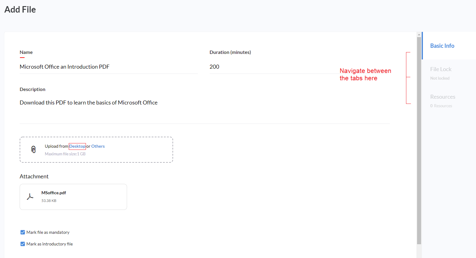 LMS Features