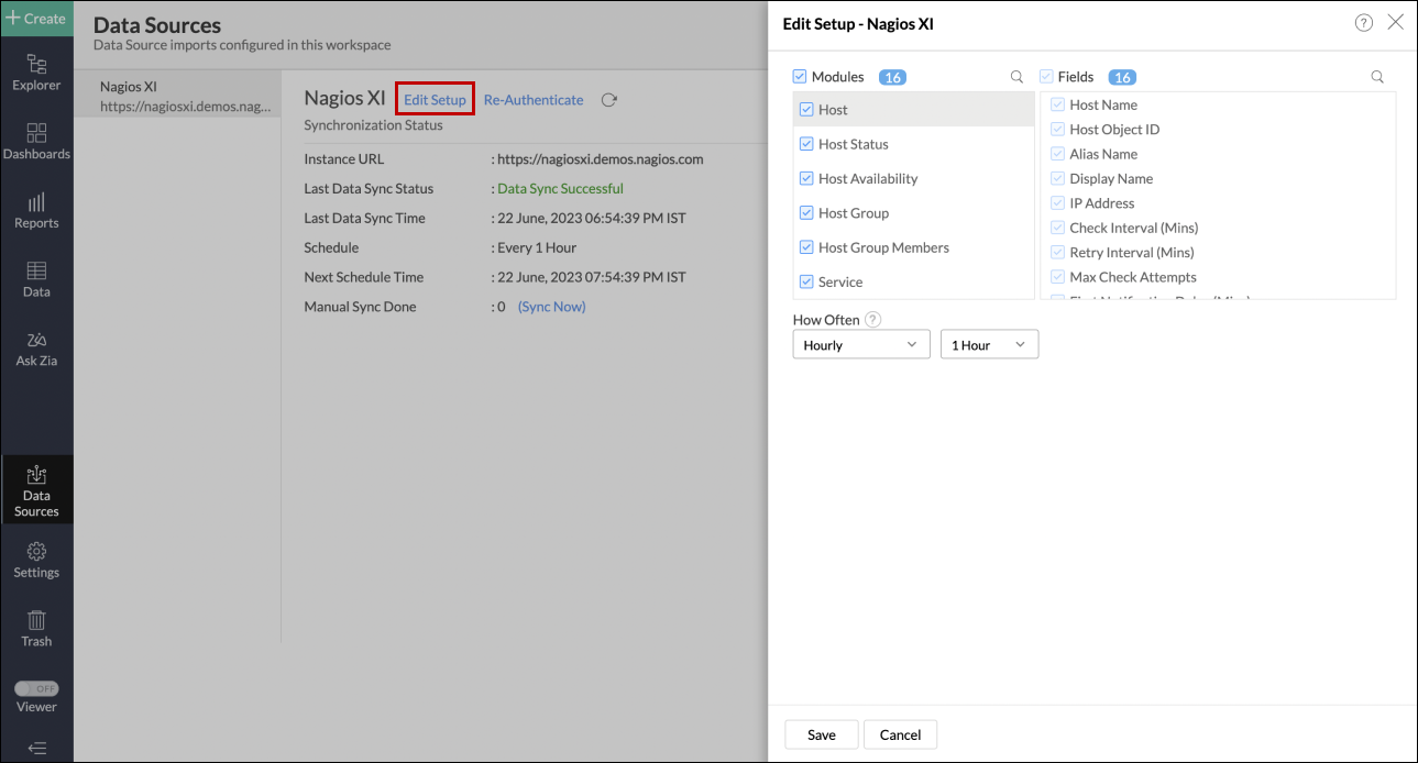 Nagios XI Integration Analytics Plus OnPremise