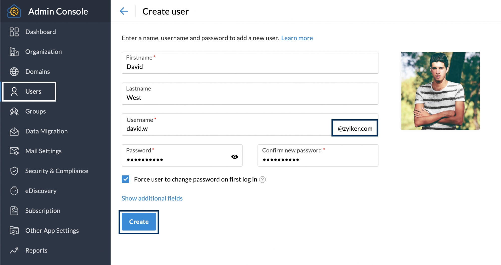 Adding users to organization