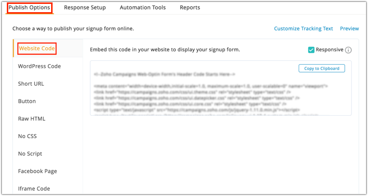 zoho campaigns online help