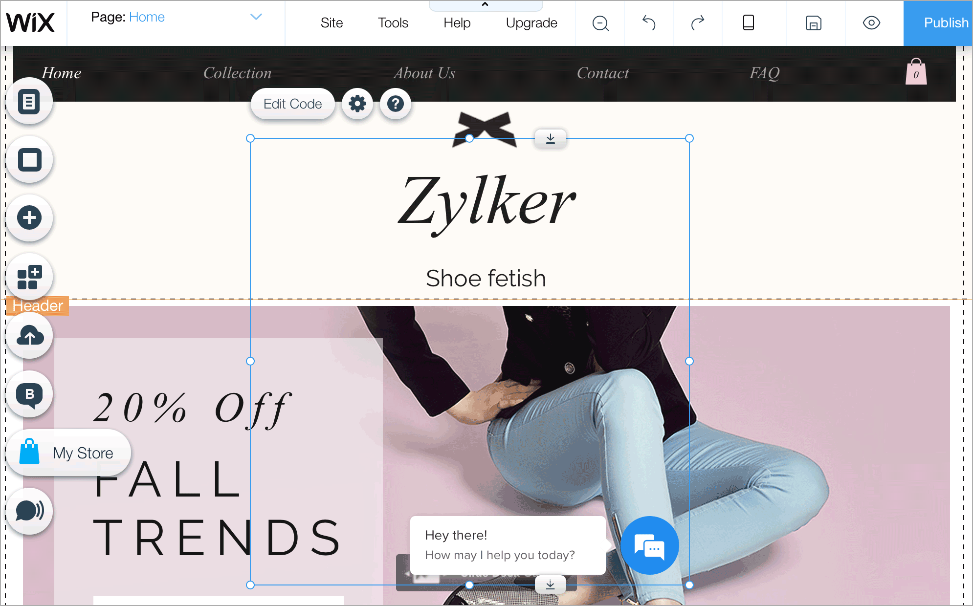 Integrate Zoho SalesIQ With Wix Plugin