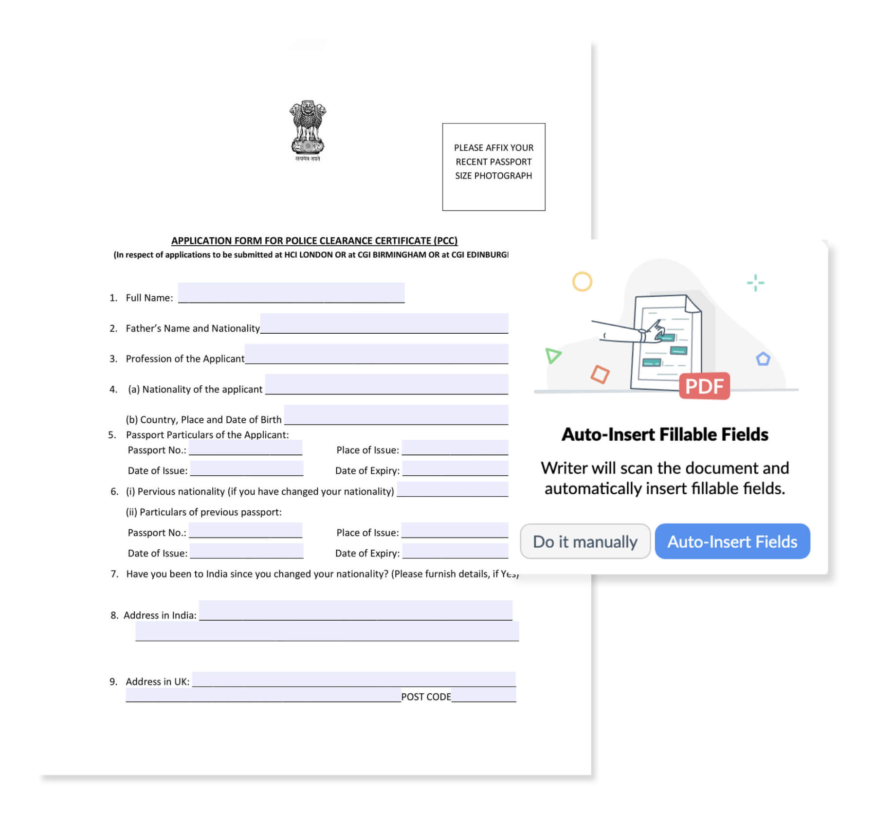 Create Fillable Forms & Documents for Free in Zoho Writer