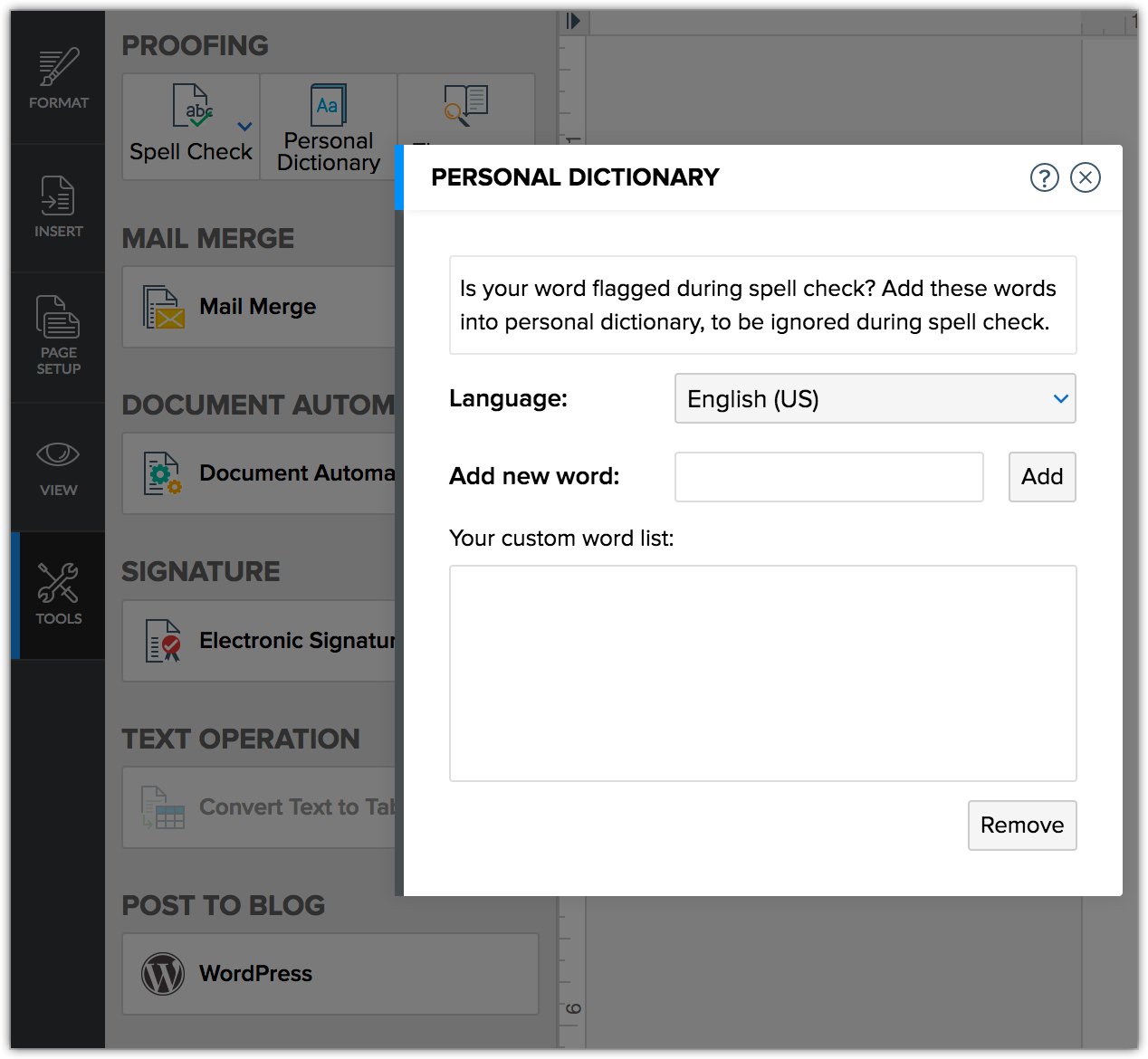 where is custom dictionary in word 2016 where is custom dictionary in word 2016
