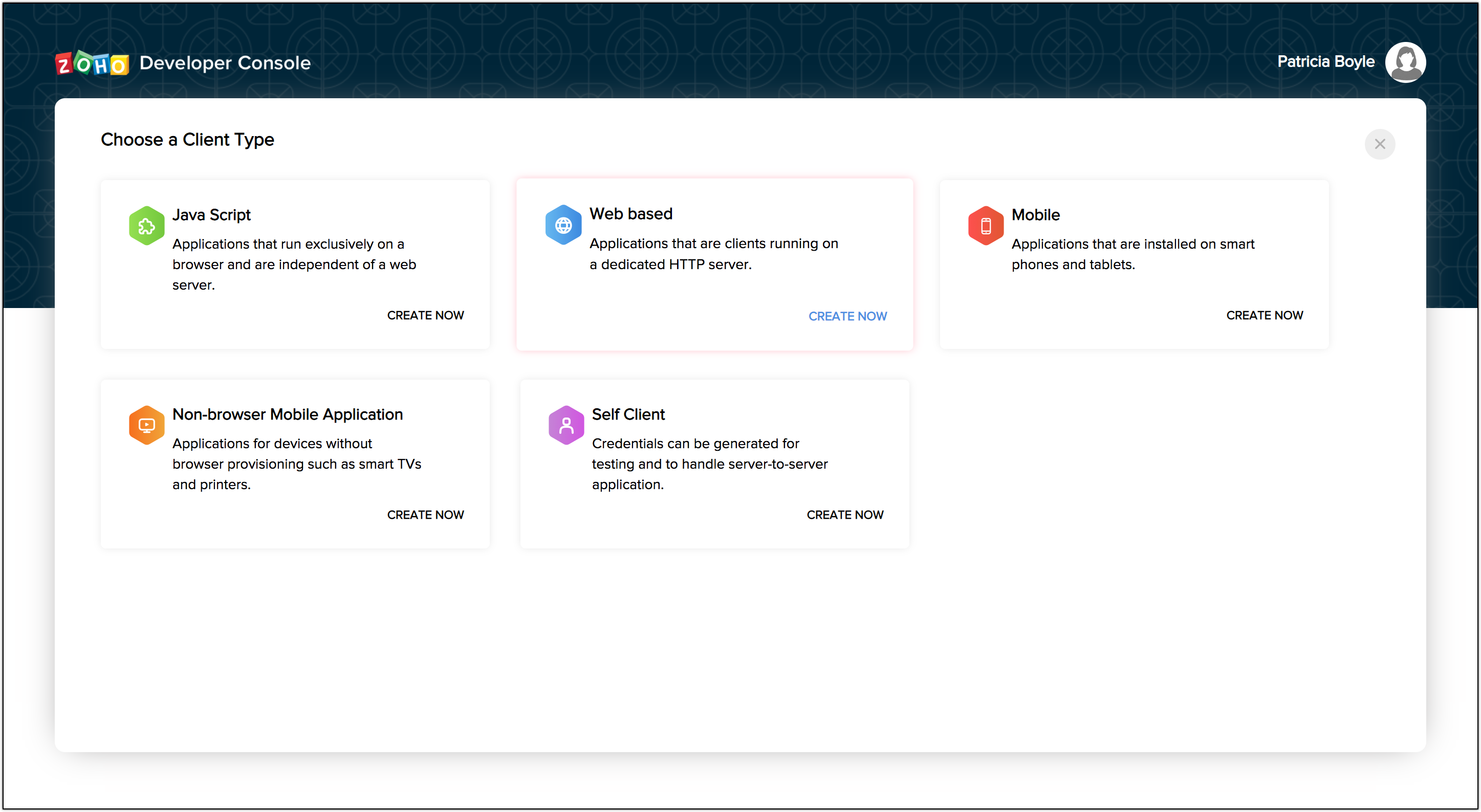 Step 1 Register Your Application With Zoho