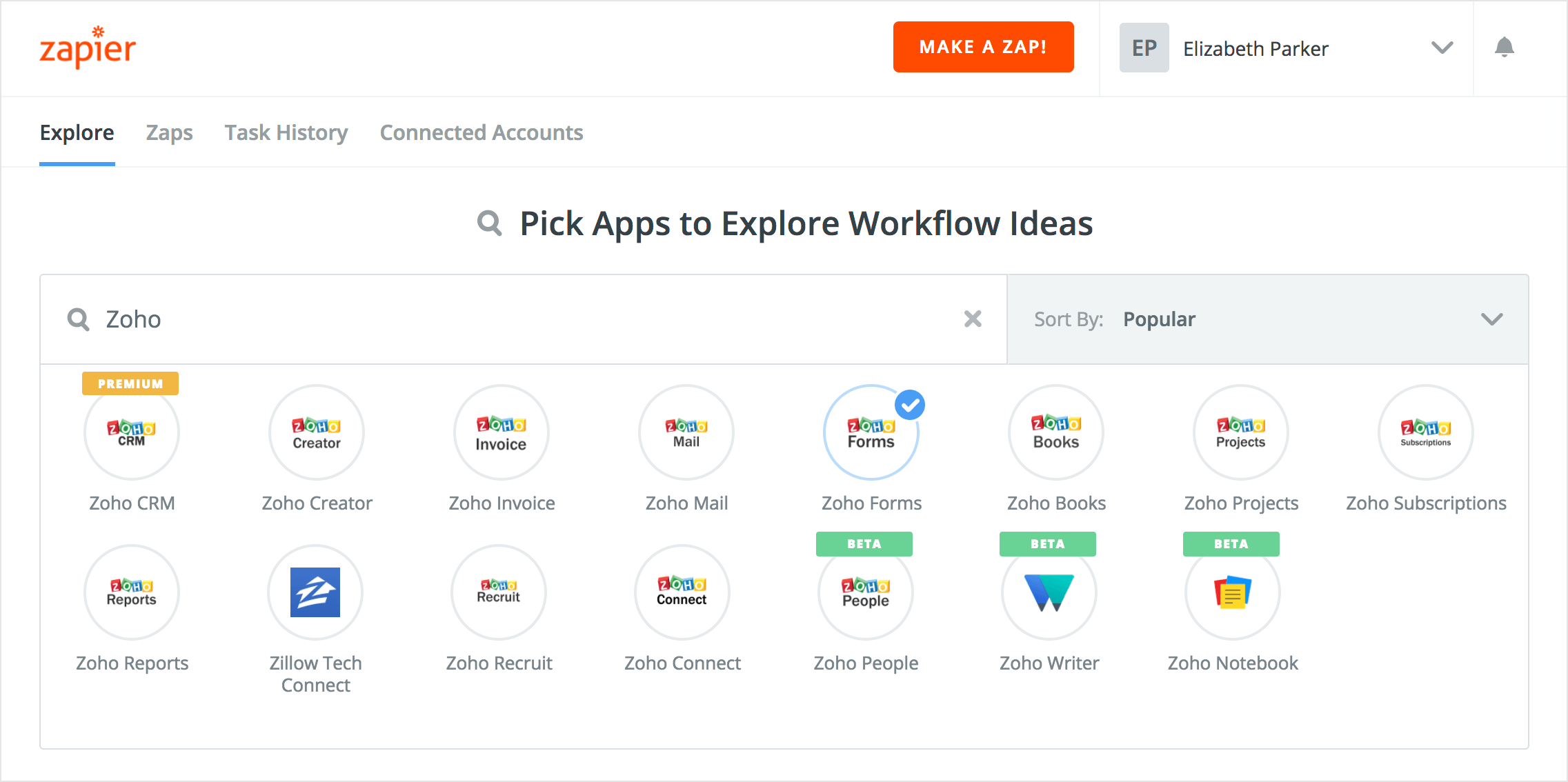 Zapier Integrations Online Forms Automated Workflows Zoho Forms