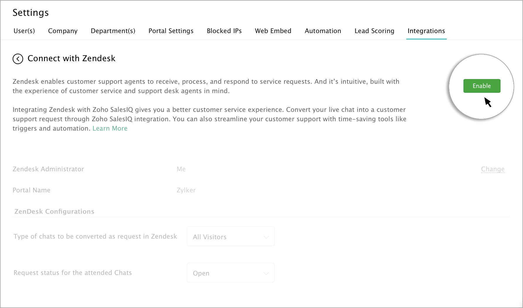 Integrating Zendesk With SalesIQ integrating-zendesk-with-salesiq