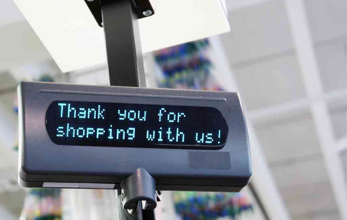 Customer pole display