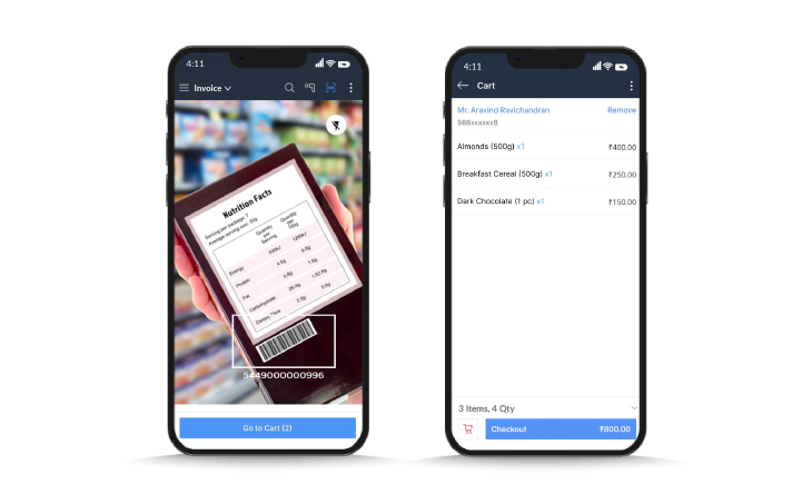 Portable billing counter