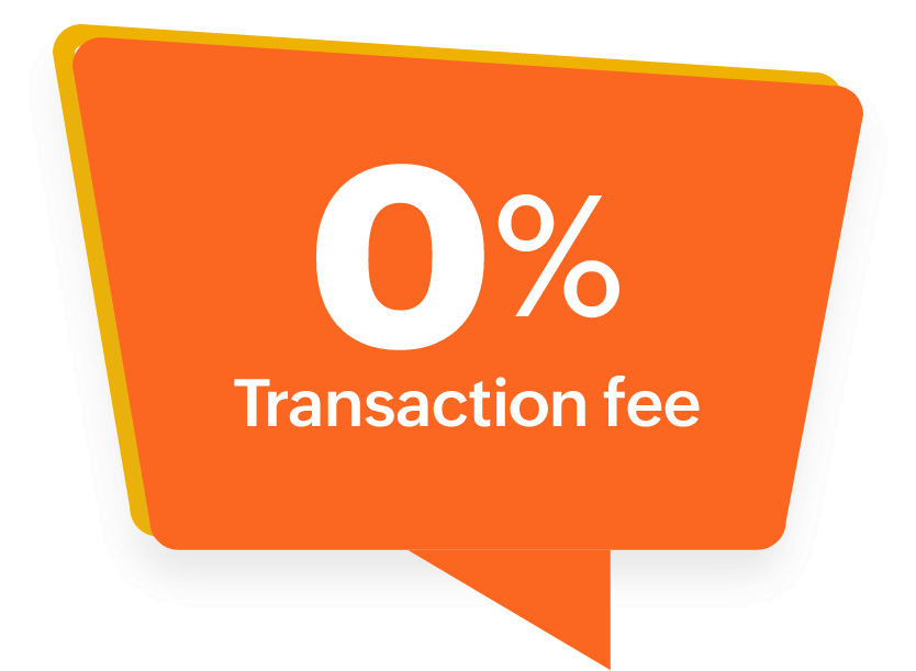Zero transaction fee