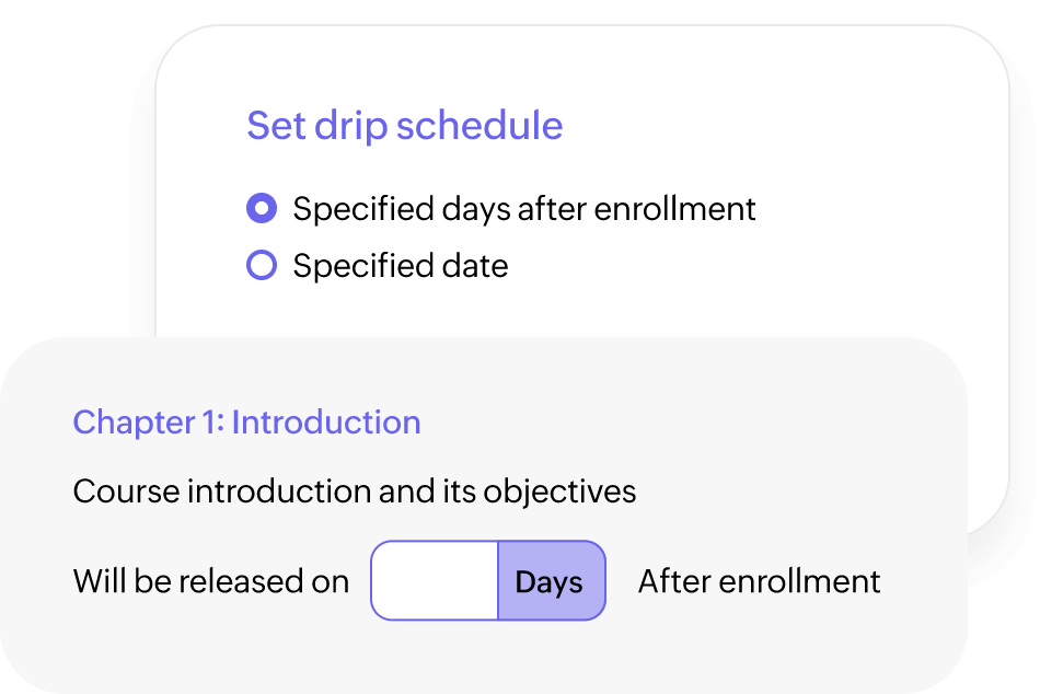 Drip scheduler
