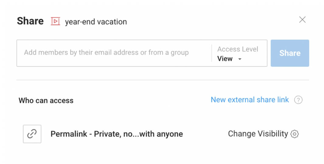 Control over shared data