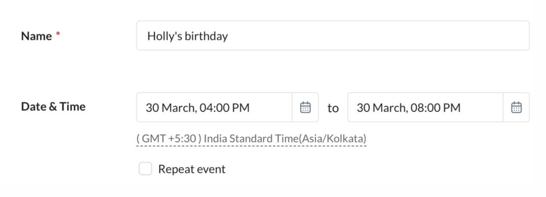 Add events to your calendars