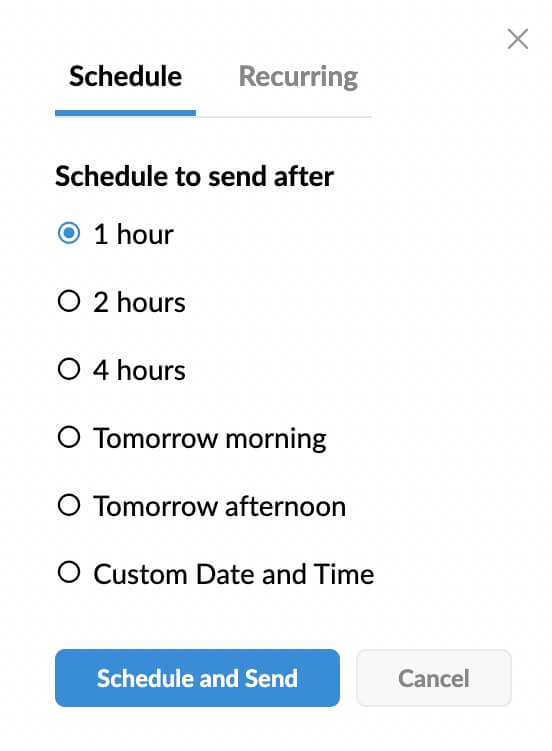 Schedule your email