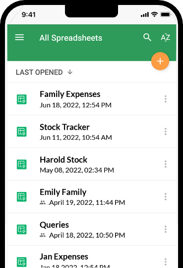 Bring your spreadsheet with you