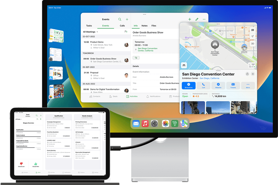 Sperrbildschirm-Widgets in iOS – Bigin von Zoho CRM