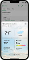 Weather information in iOS - Bigin by Zoho CRM 