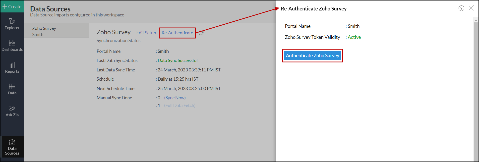 zoho-survey-reauthenticate