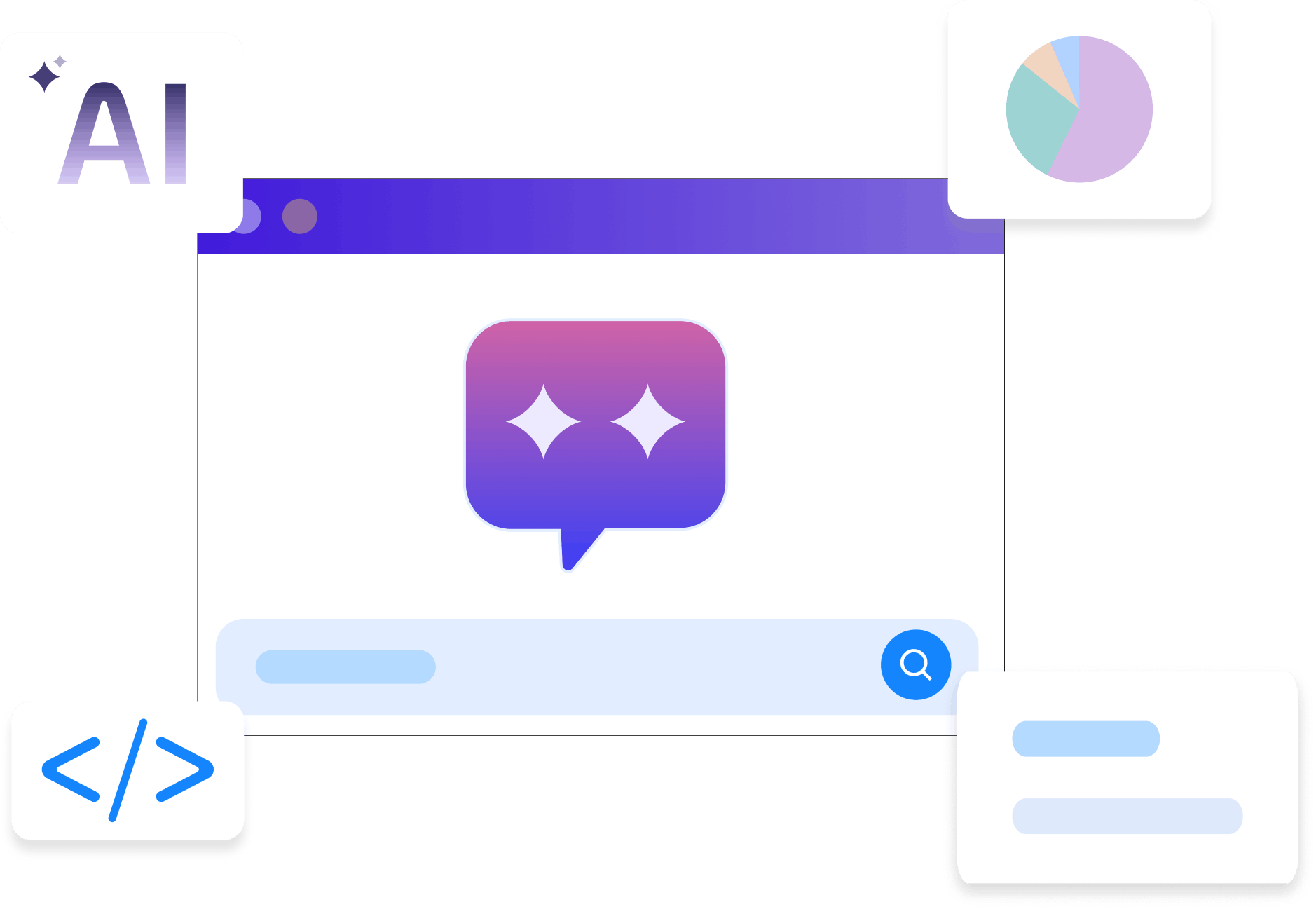 Zia AI assistant creating dashboard