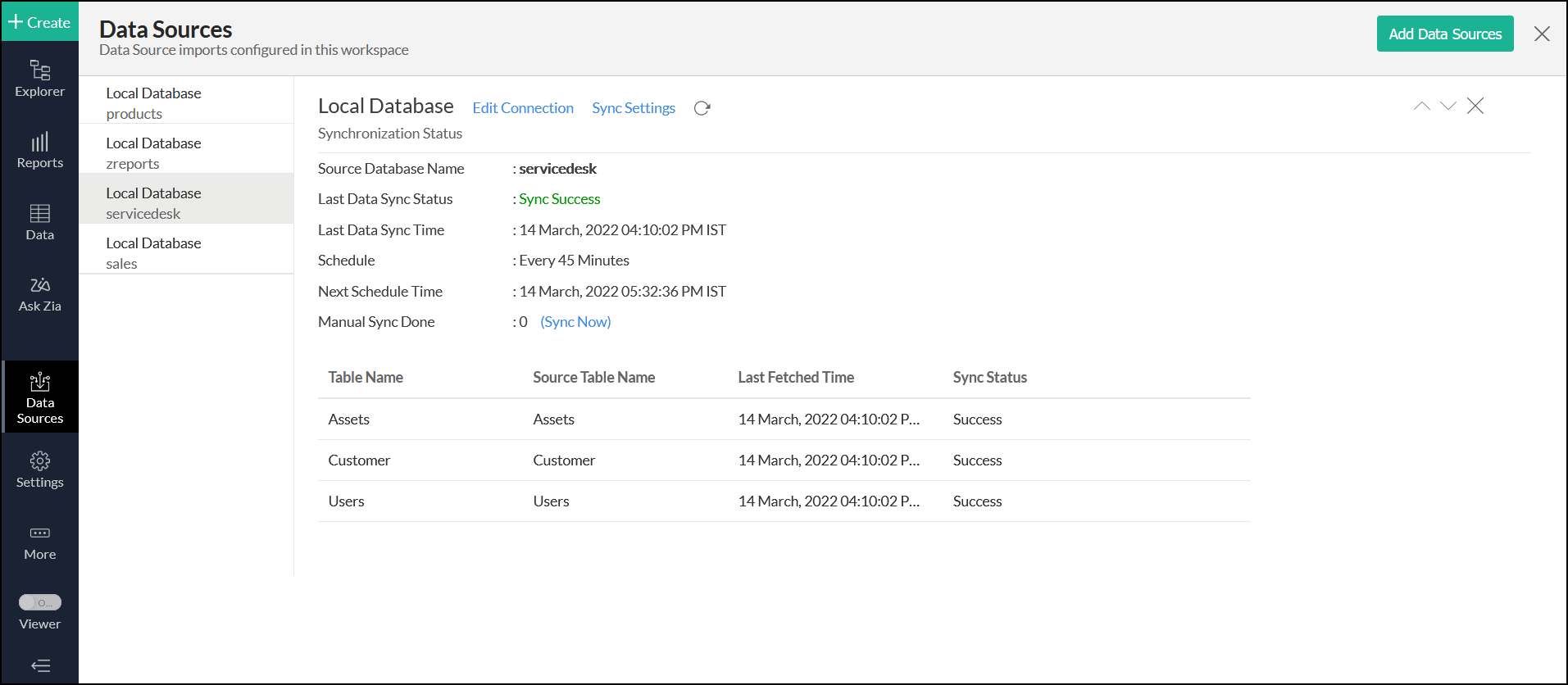 ZohoCreator Get Data View