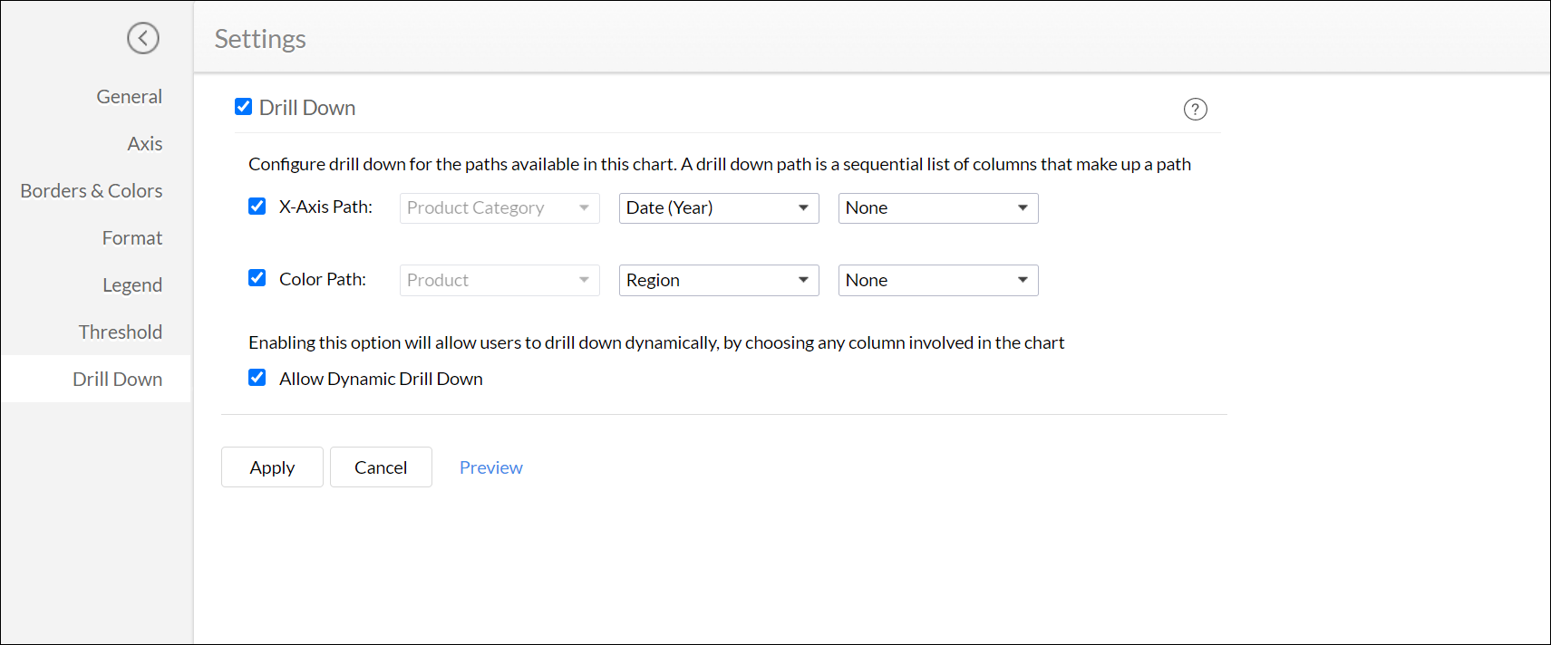 Customizing a Chart Zoho Analytics OnPremise