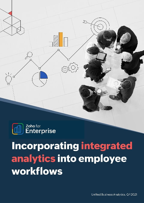 Incorporating integrated analytics into employee workflows
