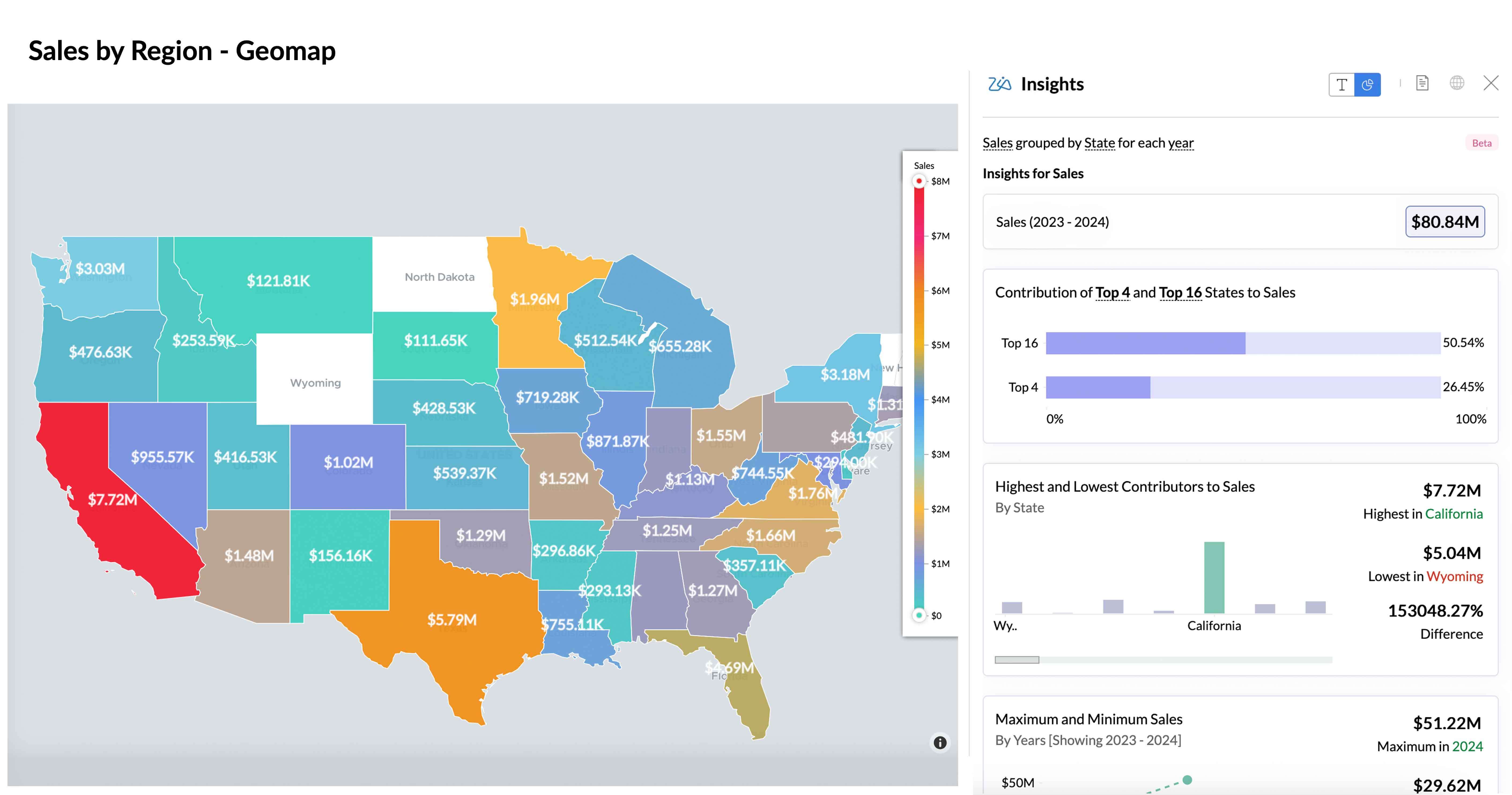 Create a map chart