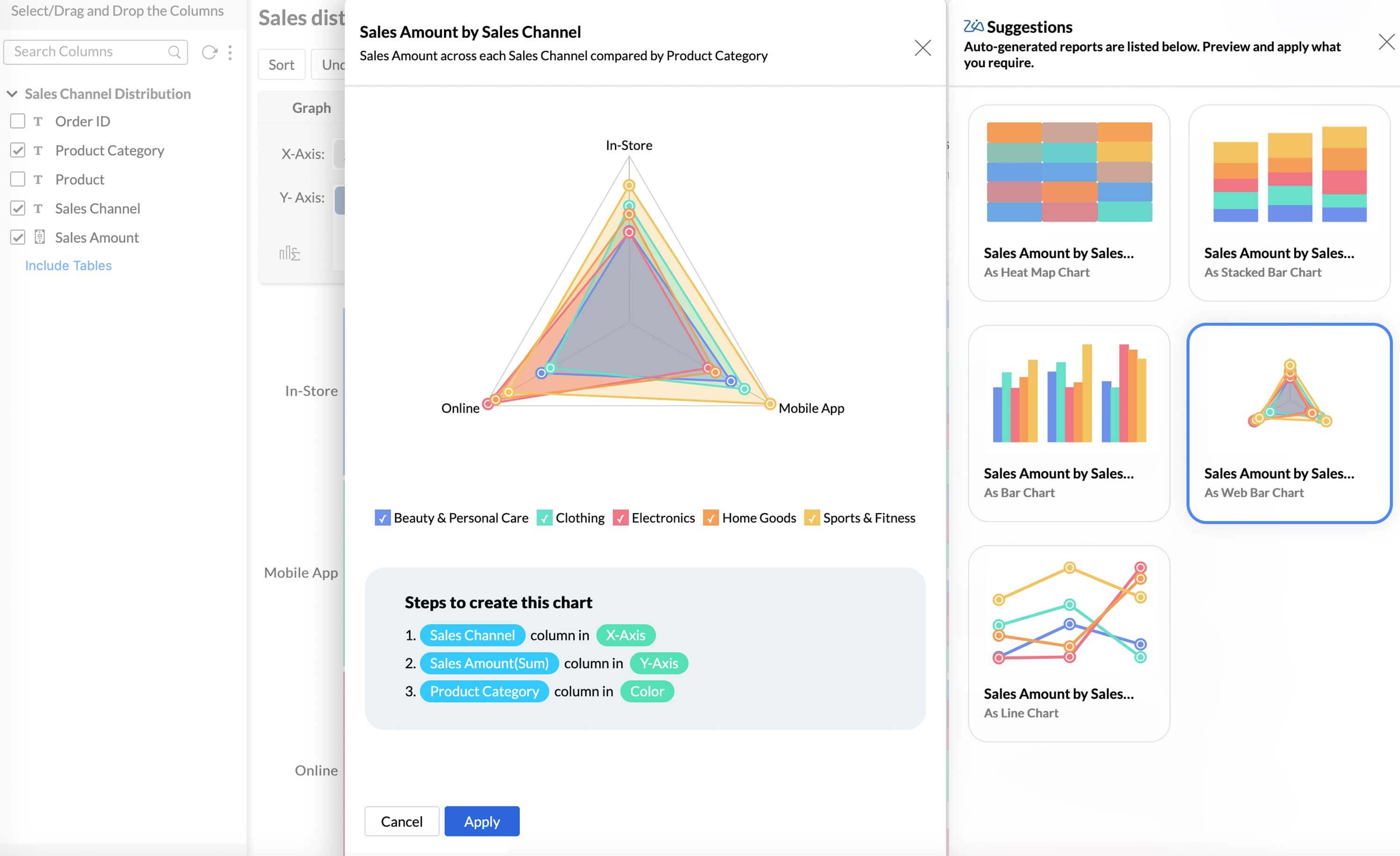 Get AI suggestions for better visualizations