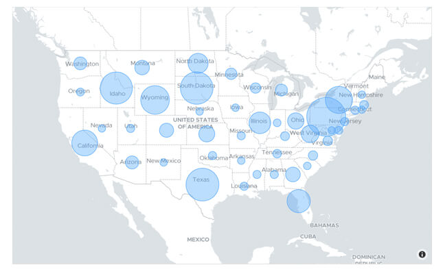 Geo map data visualization
