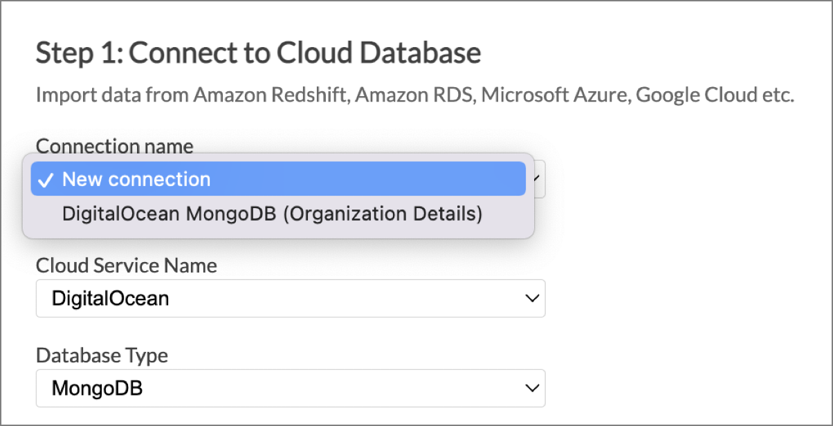 Importing data from DigitalOcean MongoDB