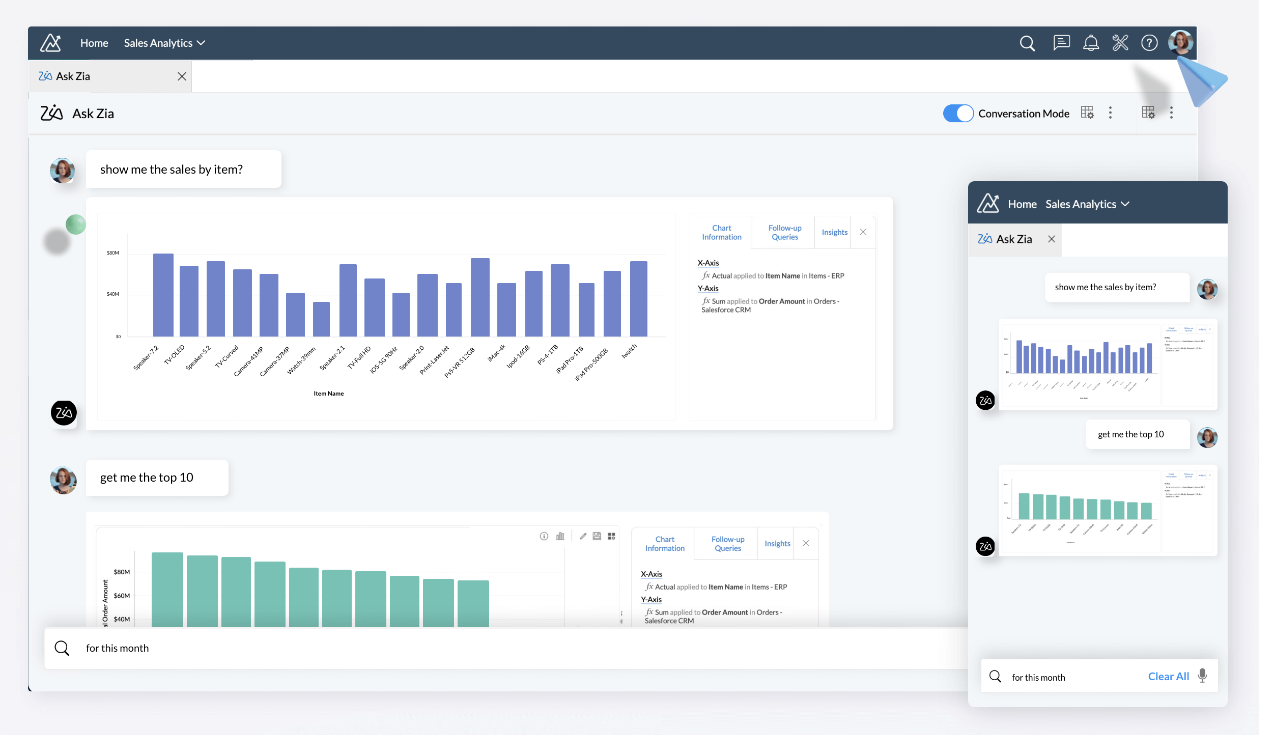 AI Powered Data Analytics Software Ask Zia Zoho Analytics