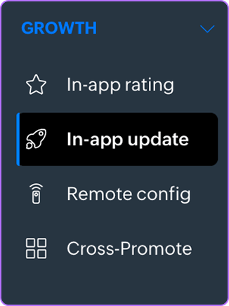 Mobile app update alert preview